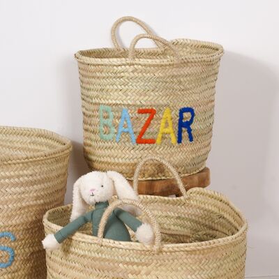 Palm leaf basket - BAZAR