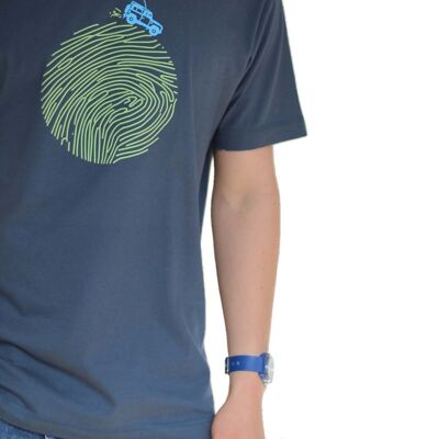 T-shirt Earth Rover in denim blu