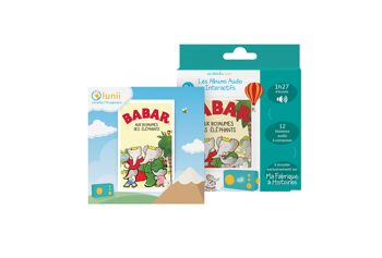 Coffret Babar aux royaumes des éléphants - Livre audio interactif dès 3 ans à écouter sur Ma Fabrique à Histoires 1