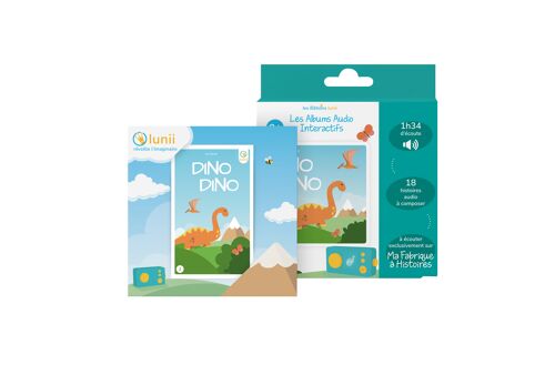 Coffret Dino Dino - Livre audio interactif dès 3 ans à écouter sur Ma Fabrique à Histoires