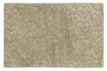 TAPPETO COTONE MOD. MILANO - BEIGE/TORTORA, 60X90 1