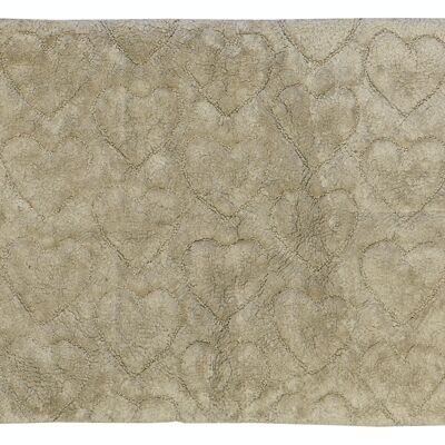 TAPPETO COTONE MOD. MILANO - BEIGE/TORTORA, 60X150