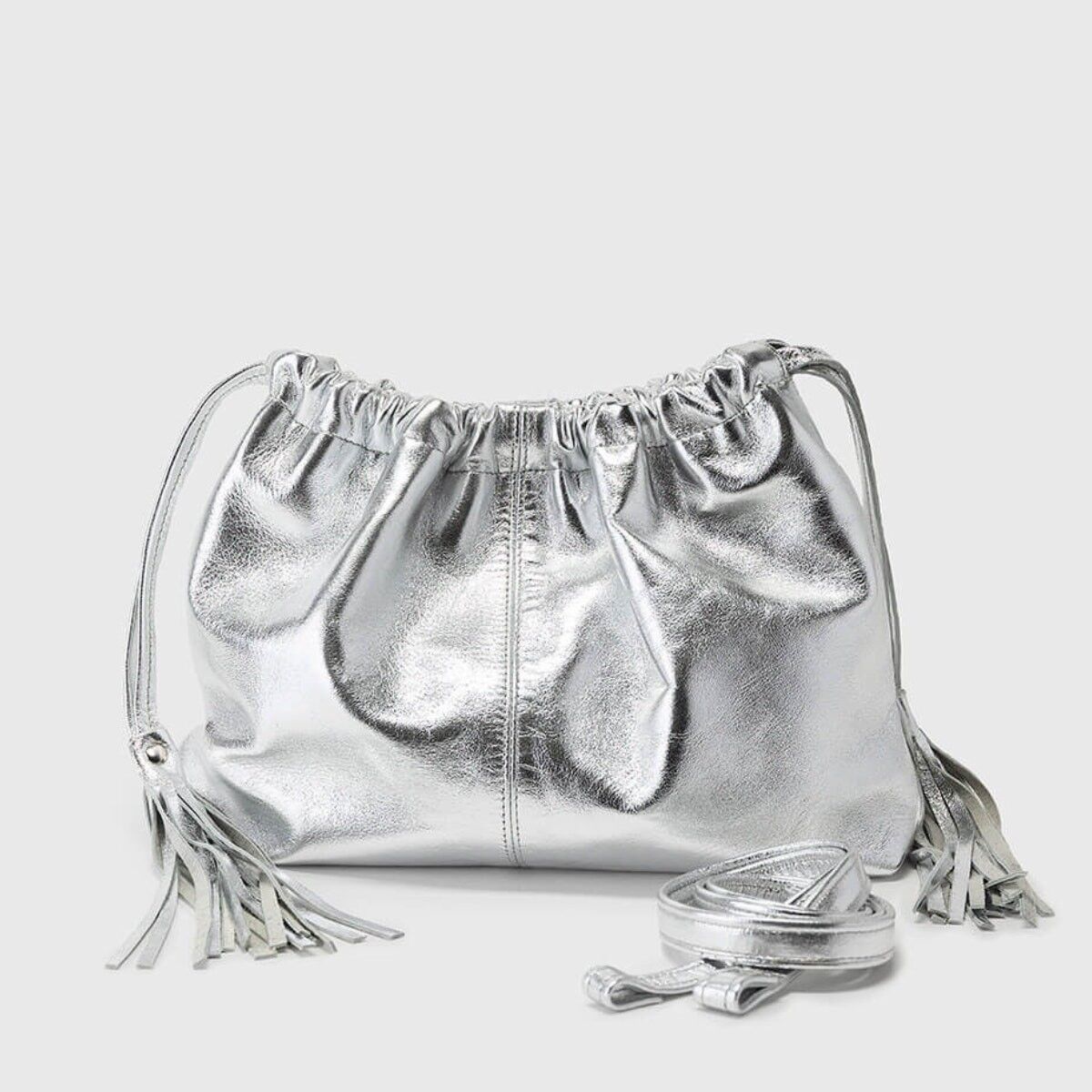 Silver pouch hot sale clutch