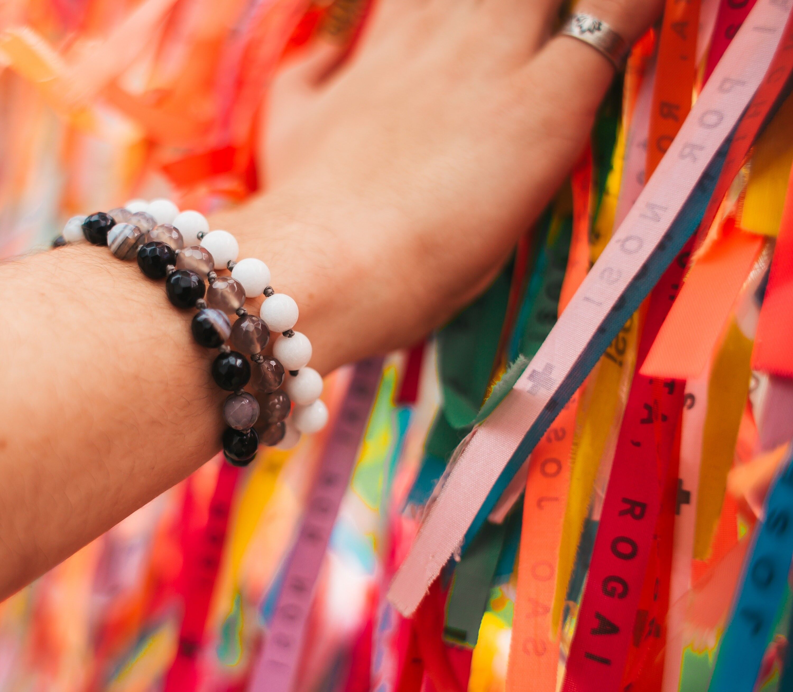 Bracciale Multirang Agate e Argento 925