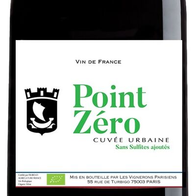 Point Zéro 2020 Sans Sulfites - Vin de France Rouge BIOLOGIQUE