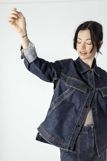 Veste anti-abrasion LOUISON - Bleu jean 2