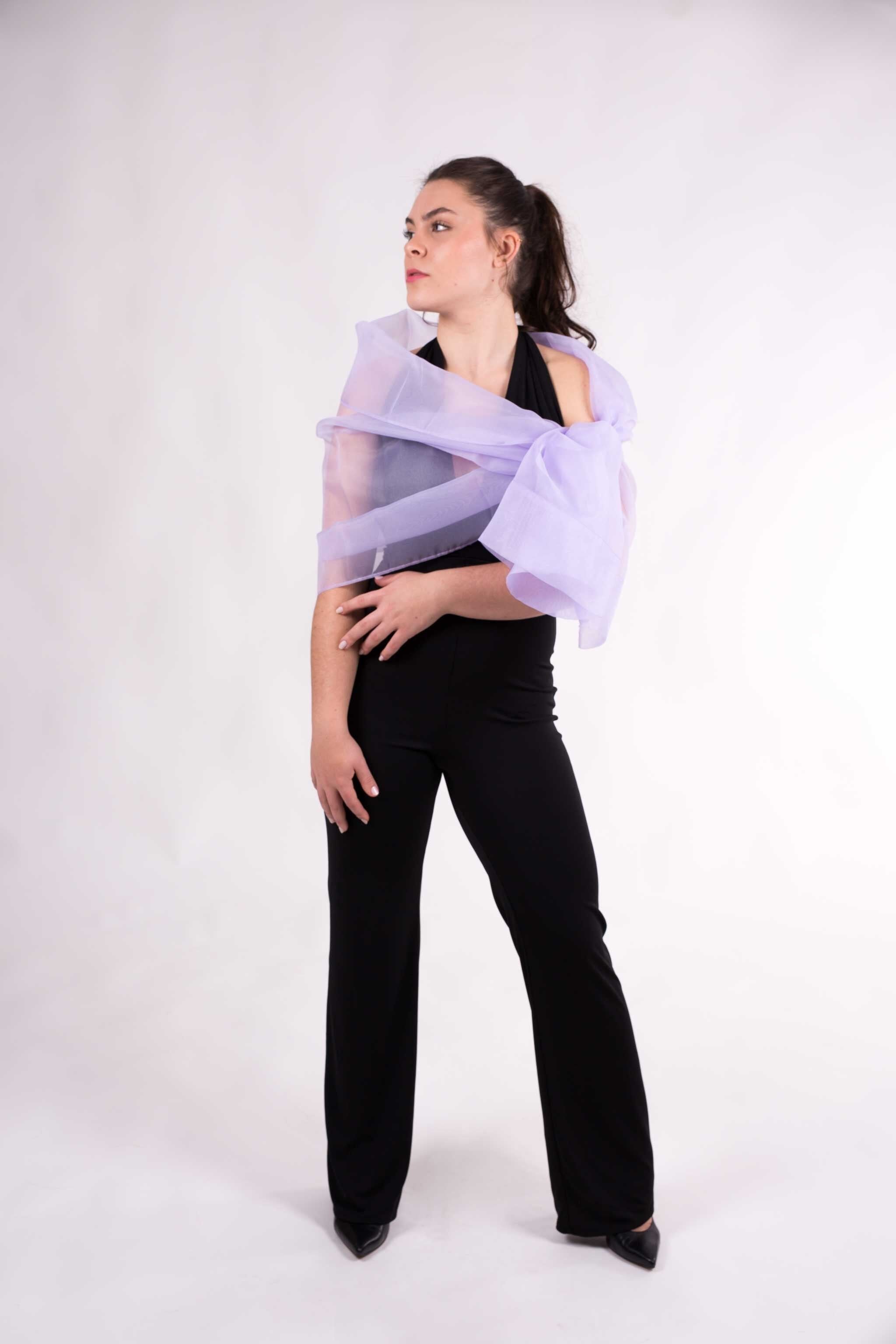 Scialle da festa in organza