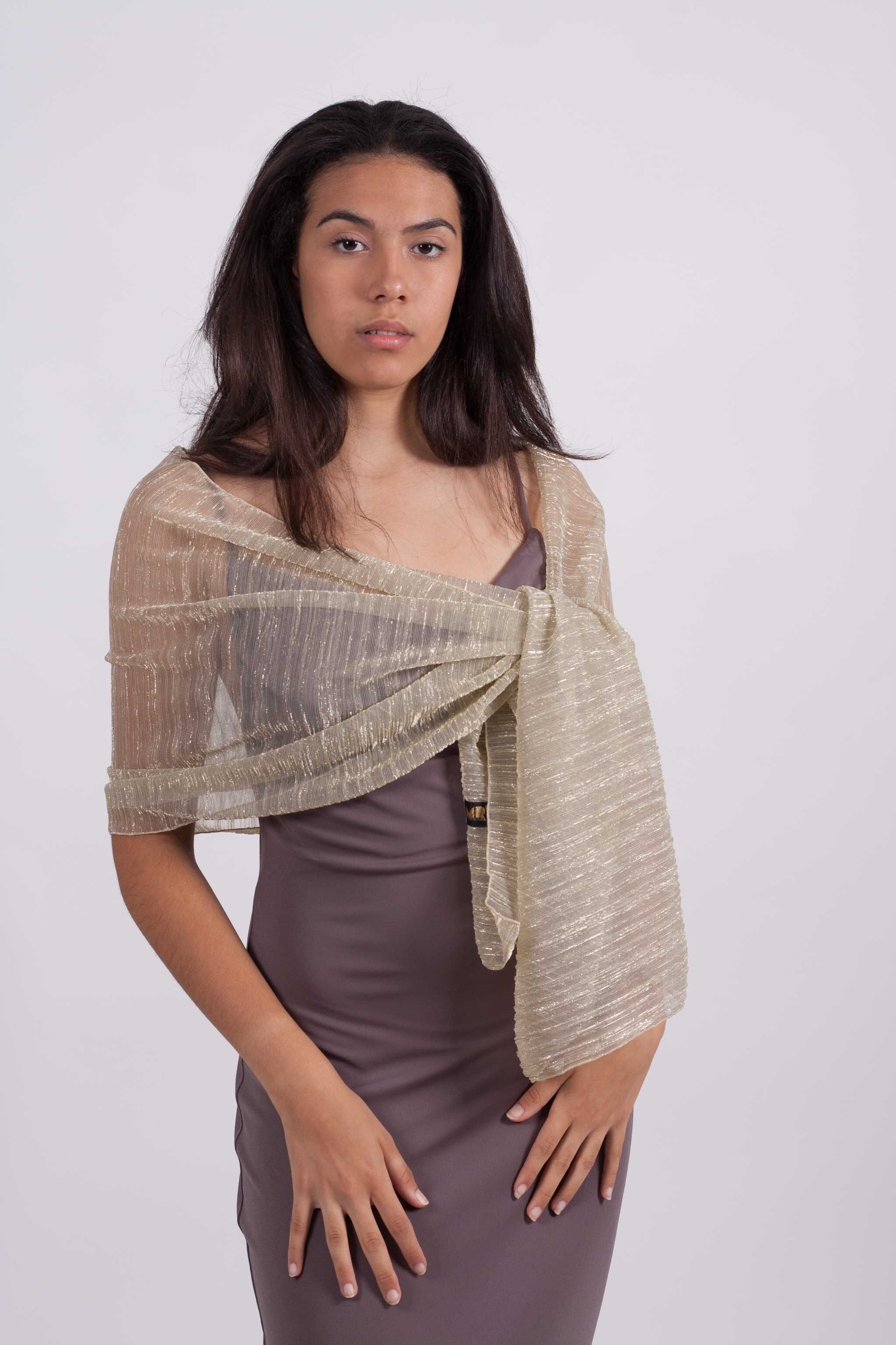 Abend-Plissee-Party-Schal