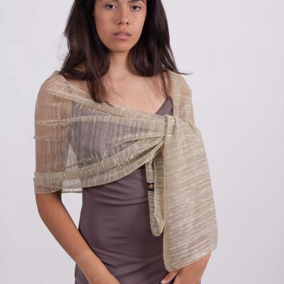 Evening Pleated Party Shawl