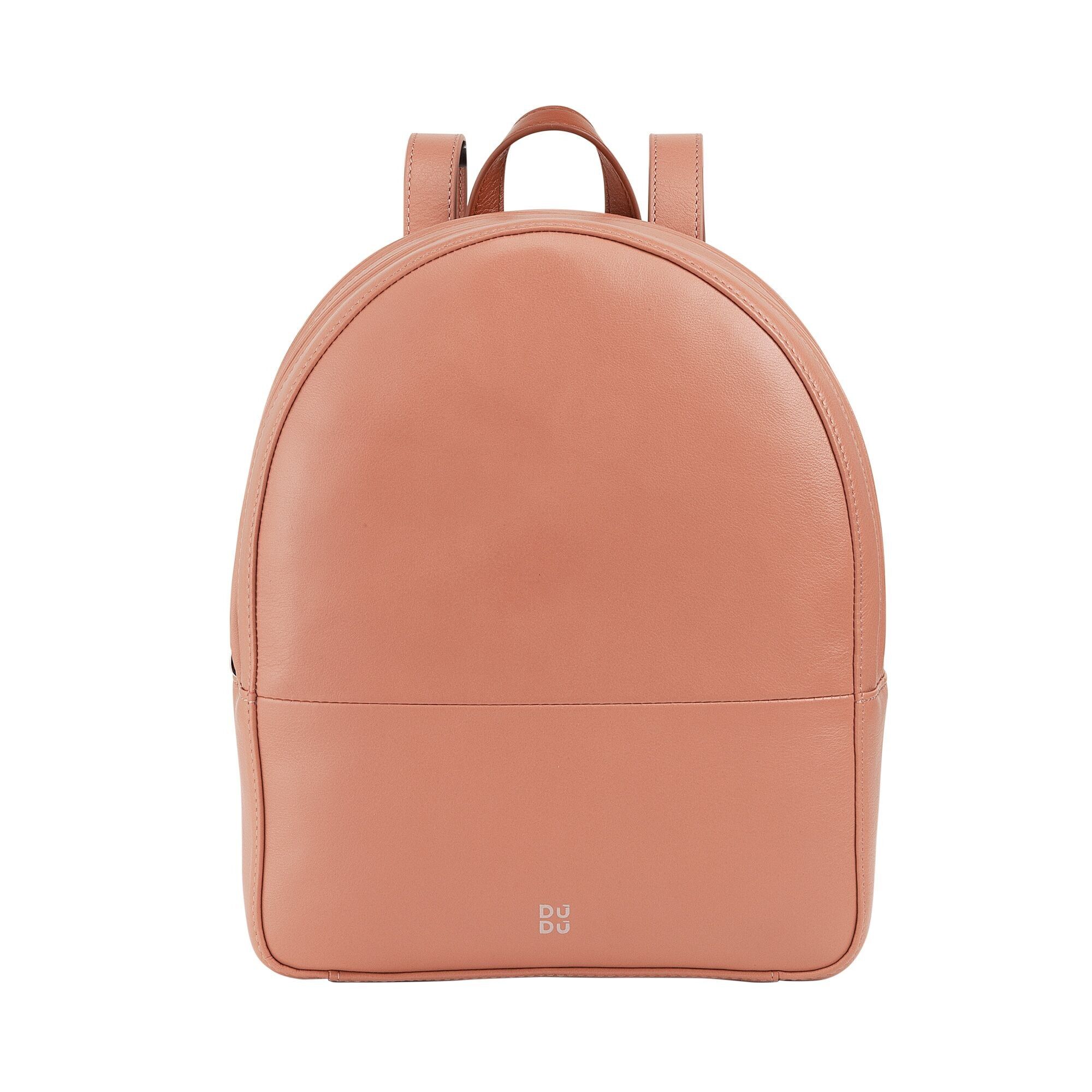 Sac à dos en cuir pour femme DUDU double fermeture éclair flamant rose