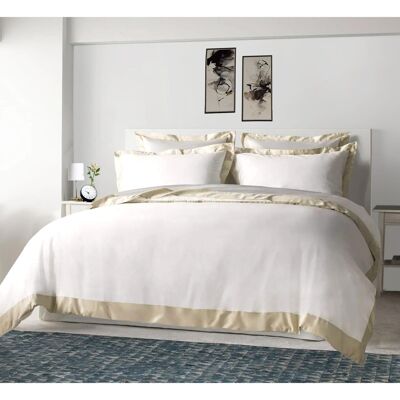 3-PIECE SET SUBLIME BEIGE DUVET COVER 220x240 cm