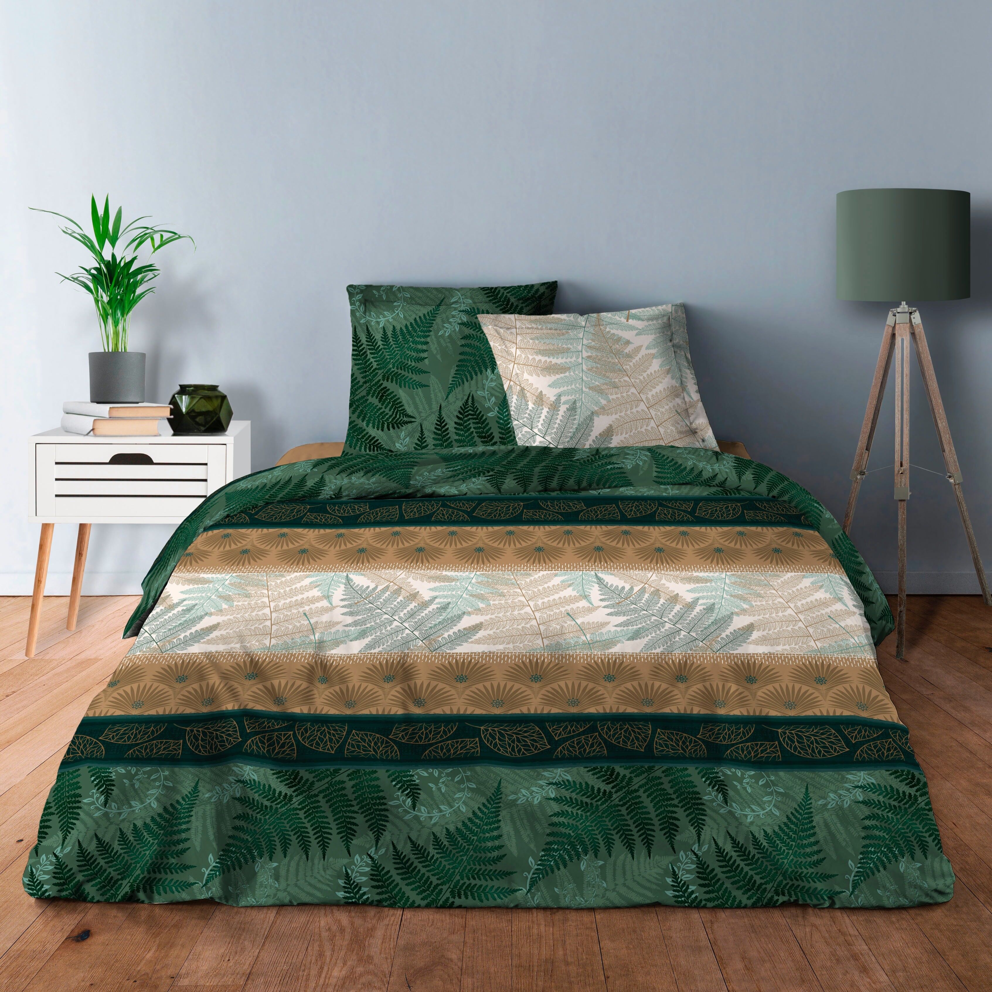 SET 3 PEZZI COPRIPIUMINO FOUGERE 220x240 cm