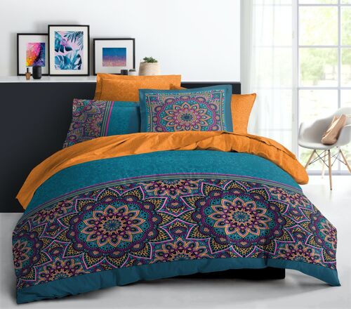 PARURE 3 PIECES HOUSSE DE COUETTE JEFF 240x260 cm