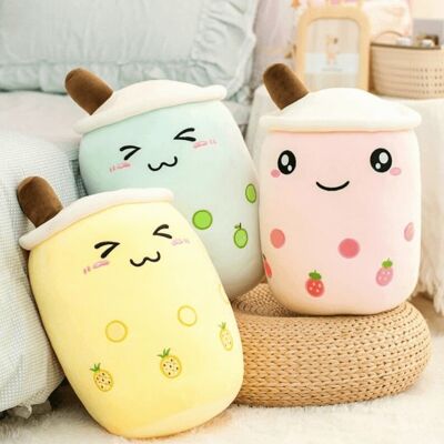 Boba Bubble Fruit Tea Plush Toy