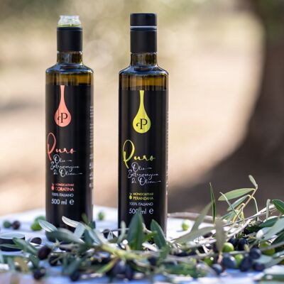 Extra natives Olivenöl in Flaschen – 500 ml