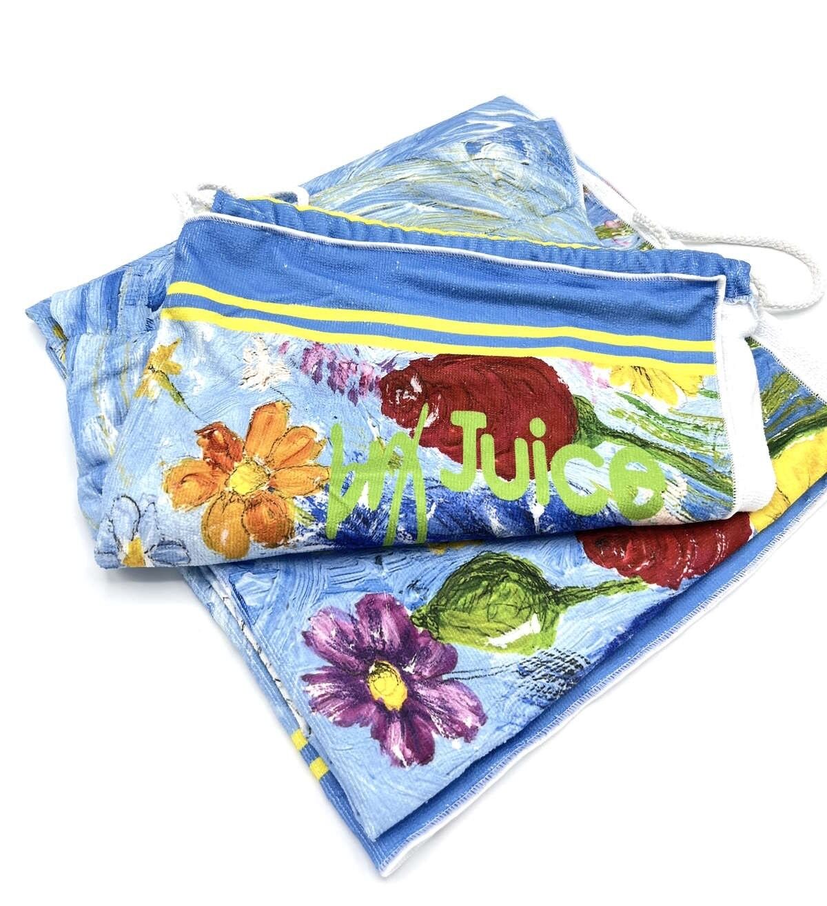 Beach towel drawstring online bag