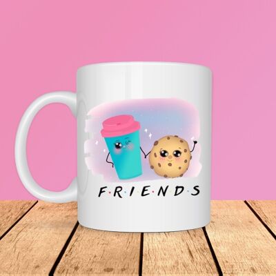 Tasse - Kaffee und Keks - Freunde