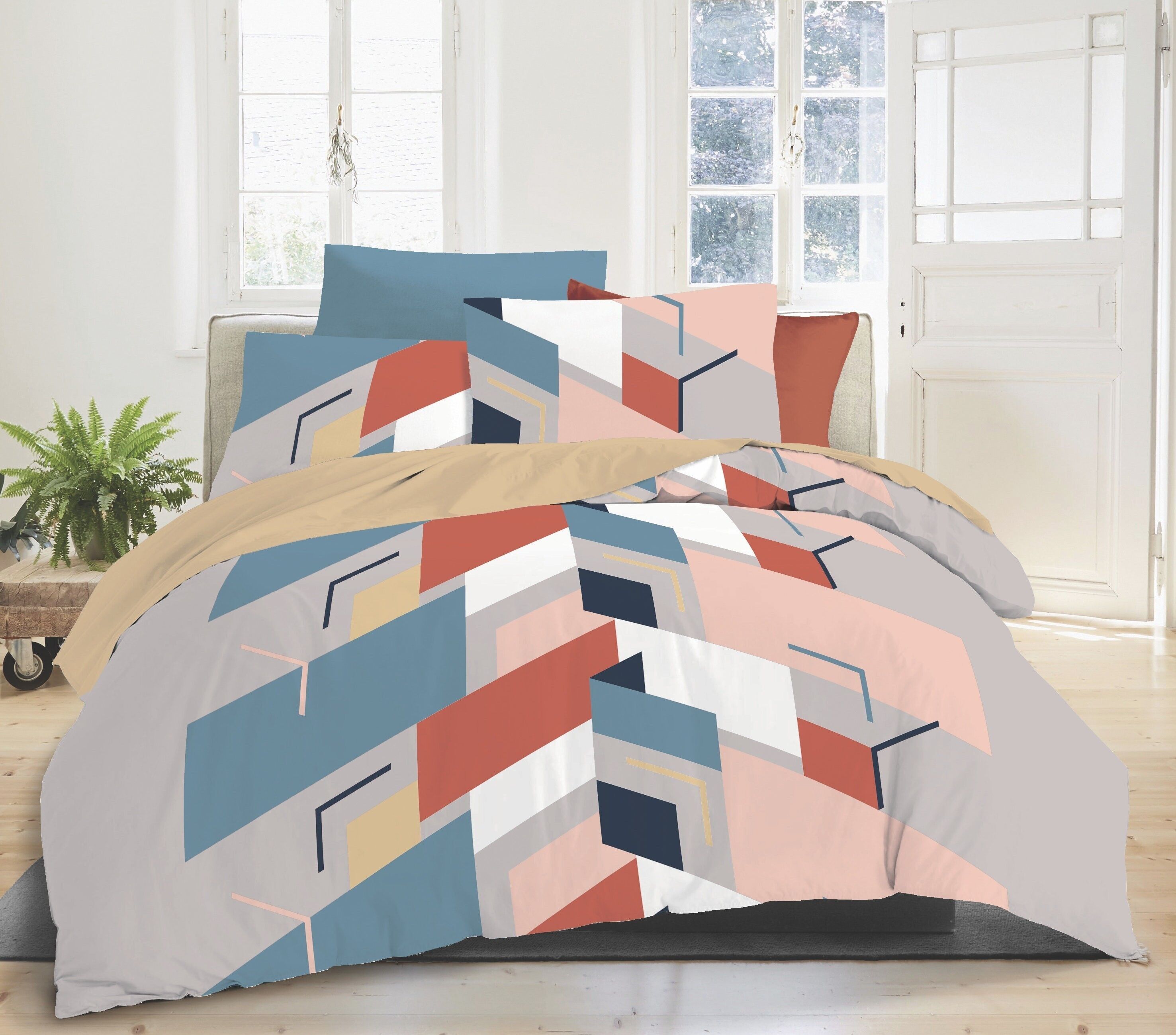 3-TEILIGES SET PEPITE-BETTBEZUG 220x240 cm