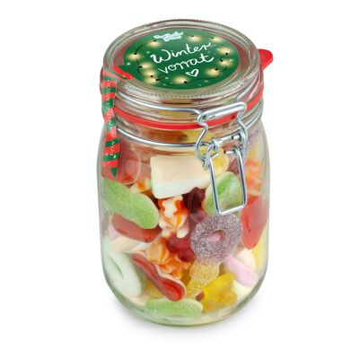 Midi Jar Winter Stock Candy Mix Christmas Gift