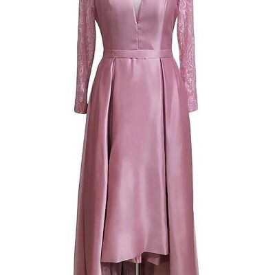 Long-sleeved ceremonial dress Pink