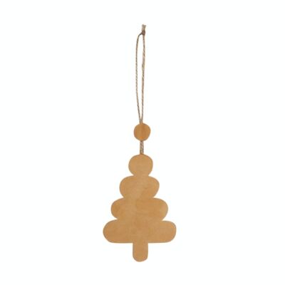 Christmas Tree Leather Ornament