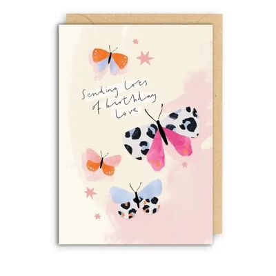 BUTTERFLIES Birthday Anniversary Wedding Valentine Card