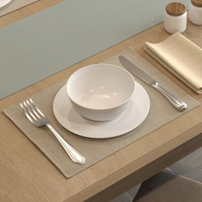 Savannah Beige Grey Placemat Set