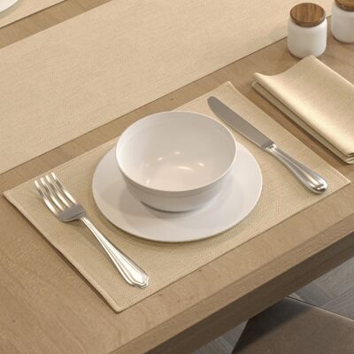 Savannah Cream Gold Placemat Set