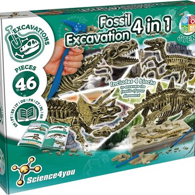Mammoth - Kit d'excavation de fossiles pour enfants