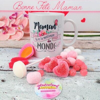 Mug gourmand Meilleure Maman du Monde - Cadeau maman