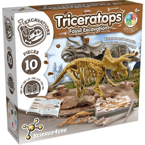 Triceratops - Fossil Excavation Kit for Kids