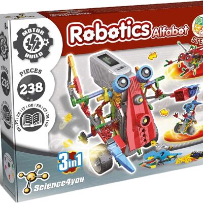 Robot Alfabot 3 en 1 - Juguete de construcción para niños