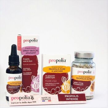 Pack découverte "Propolis Intense" - L'essentiel propolis pour dynamiser l'immunité et soulager les maux - 24 produits 1