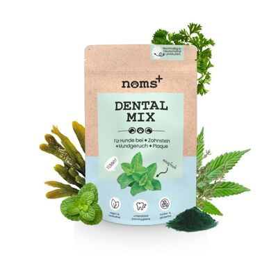 Dental mix for dogs for dental care and fresh breath