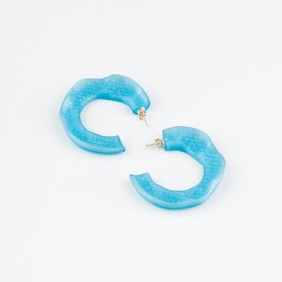 Boucles d'oreilles PEÑARRONDA bleues