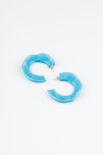 Boucles d'oreilles PEÑARRONDA bleues 1