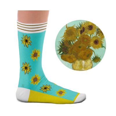 Zwölf Sonnenblumen Socken