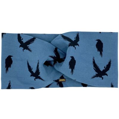 Hairband Crow Raven Bird Blue Black