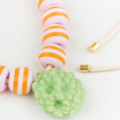 Orange and green FARO necklace