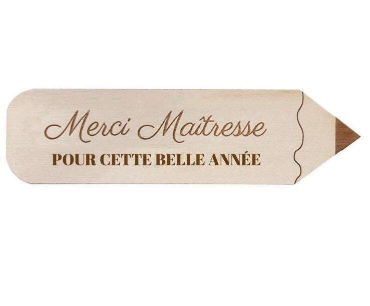 Bleistift-Lesezeichen aus Holz „Danke… für dieses schöne Jahr“