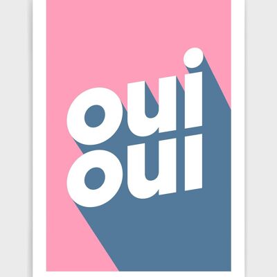 Oui Oui - A4 - Blau