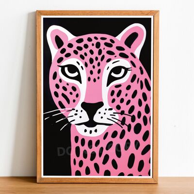Pink Cheetah 04 Art Print