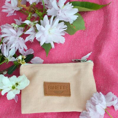 Clutch/purse - pale pink peony