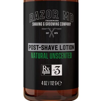 Natural Unscented Post Shave Lotion