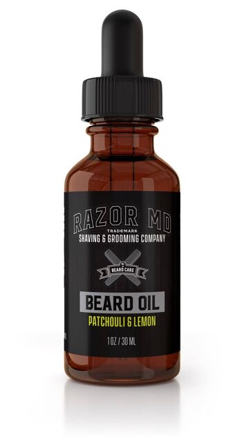 Patchouli et huile de barbe au citron 1