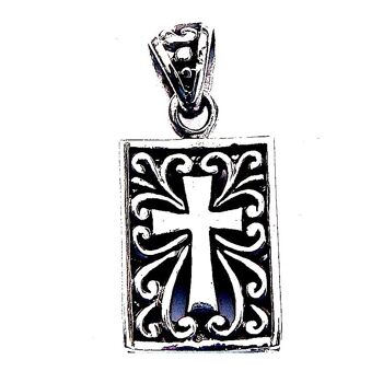 Pendentif croix poids plus lourd