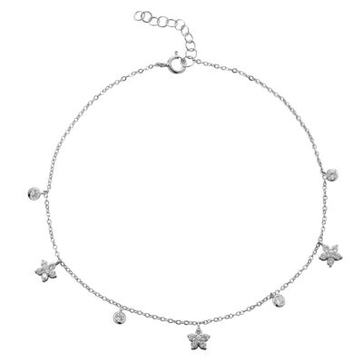 Bracelet de cheville en argent Fiorella