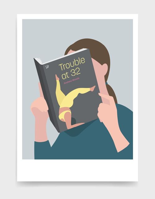 Head in a book - A5 - Yoga