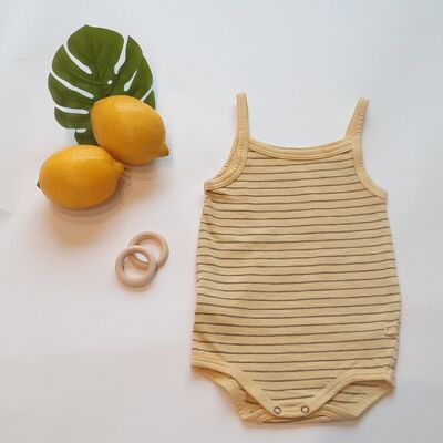 Body Top STRIPES Jaune Doux