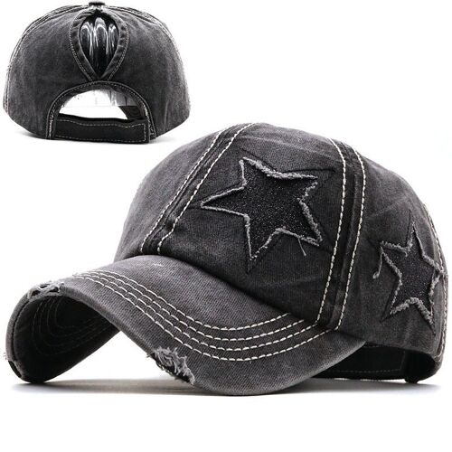 Fashion Five-Pointed Star Printed Duck Tongue Cap